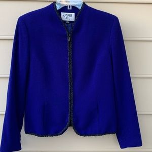 Jasper ASL Royal Blue Zipper Jacket, 8